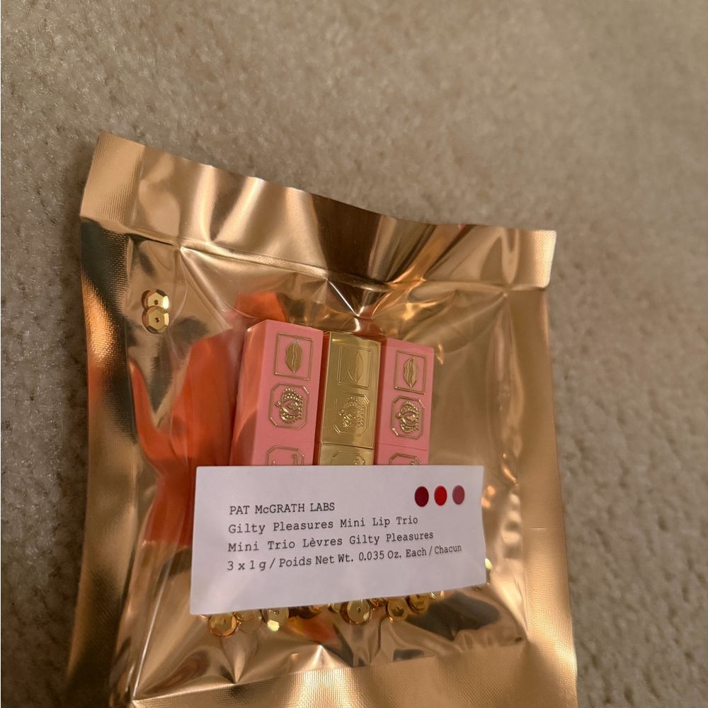 Pat McGrath Glitzy Pleasures Mini Lip Trio - Pink, Gold, Red